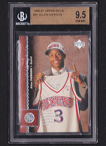 1996 Upper Deck Allen Iverson #91 BGS 9.5 | Basketball Cards