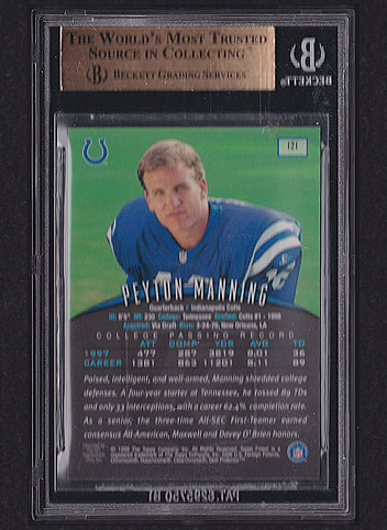 1998 Finest Peyton Manning #121 BGS 9.5 | Football Cards